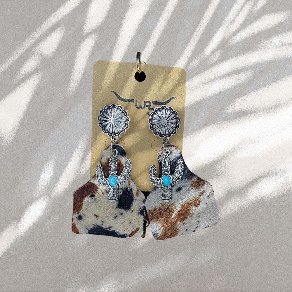 Cowhide Earrings